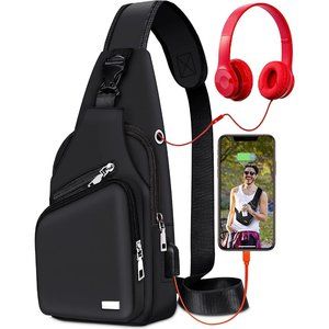 Codoule Mans Waterproof Sling Hiking Daypack Multipurpose Cross Body Chest Bag